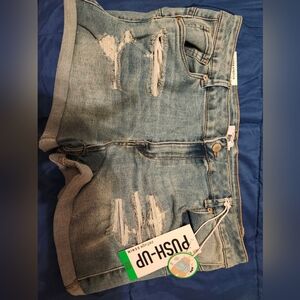 Refuge Light Blue Denim Shorts